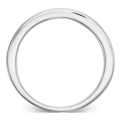14K White Gold Ruby Channel Wedding Band – view 3