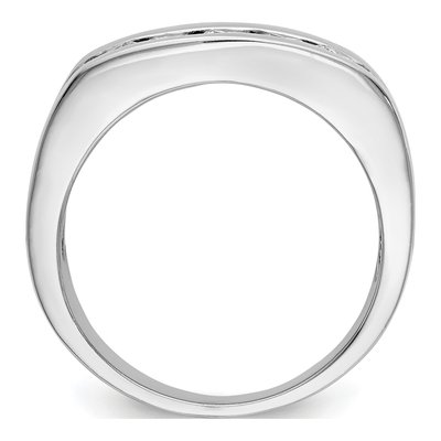 Men's 10K White Gold 3/4 ct tw Lab-Grown Diamond Wedding Band – view 3