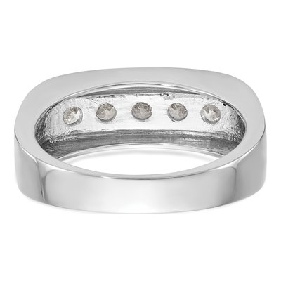 Men's 10K White Gold 3/4 ct tw Lab-Grown Diamond Wedding Band – view 7