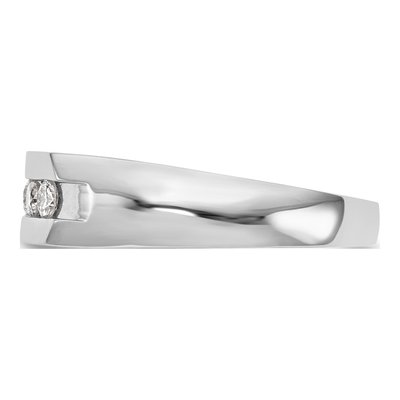 Men's 14K White Gold 1/3 ct tw Lab-Grown Diamond 5-Stone Ring – view 4