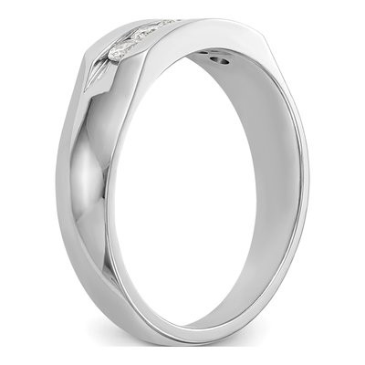 Men's 14K White Gold 1/3 ct tw Lab-Grown Diamond 5-Stone Ring – view 7