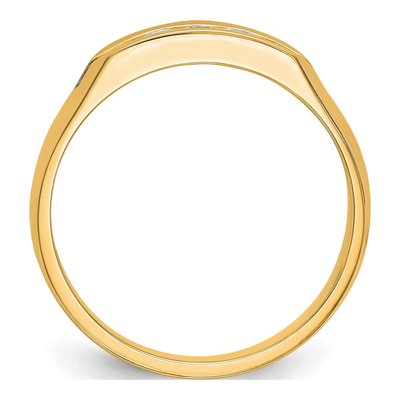 Men's 14K Yellow Gold 1/3 ct tw Lab-Grown Diamond 5-Stone Ring – view 3