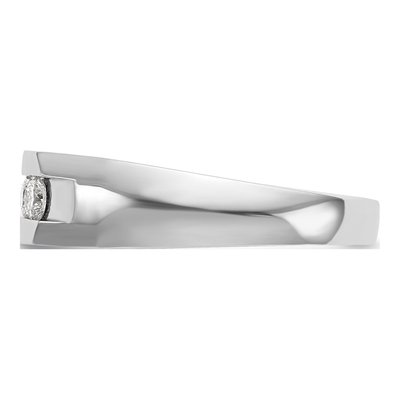 Men's 14K White Gold 1/2 ct tw Lab-Grown Diamond 5-Stone Channel Ring – view 3