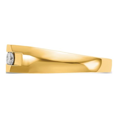 Men's 14K Yellow Gold 1/2 ct tw Lab-Grown Diamond 5-Stone Ring – view 4