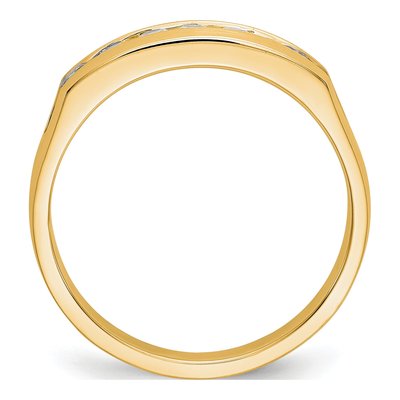 Men's 14K Yellow Gold 1/2 ct tw Lab-Grown Diamond Channel Ring – view 3