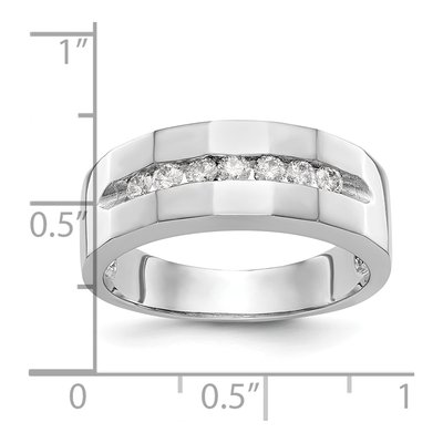 Men's 14K White Gold 1/3 ct tw Lab-Grown Diamond Ring – view 3