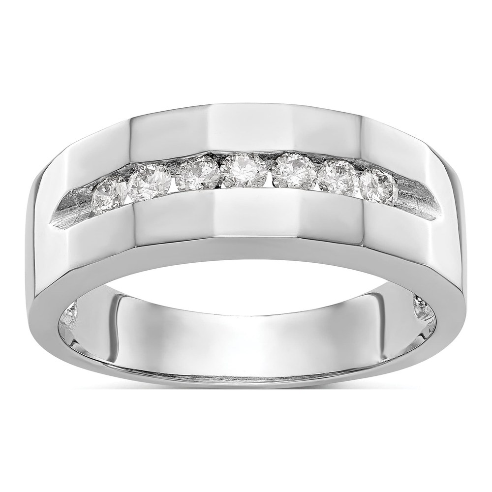 Men's 14K White Gold 1/3 ct tw Lab-Grown Diamond Ring