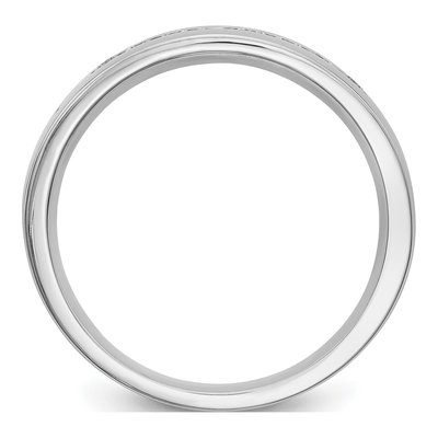 Men's 14K White Gold 1/3 ct tw Lab-Grown Diamond Channel Ring – view 3