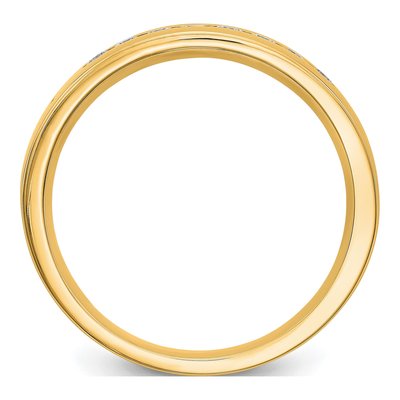 Men's 14K Yellow Gold 1/3 ct tw Lab-Grown Diamond Channel Ring – view 2
