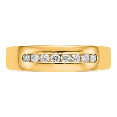 Men's 14K Yellow Gold 1/3 ct tw Lab-Grown Diamond Channel Ring – view 4