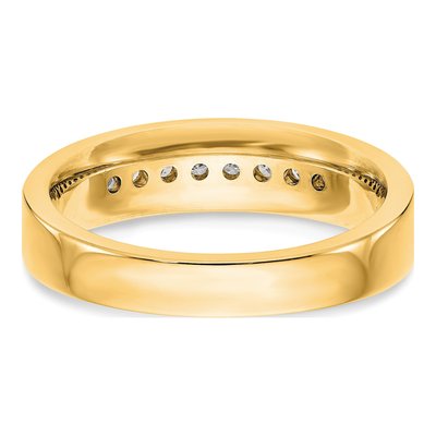 Men's 14K Yellow Gold 1/3 ct tw Lab-Grown Diamond Channel Ring – view 5