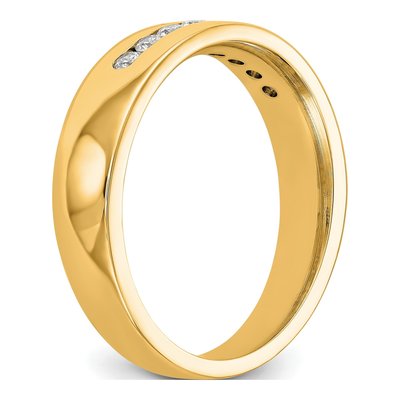 Men's 14K Yellow Gold 1/3 ct tw Lab-Grown Diamond Channel Ring – view 6