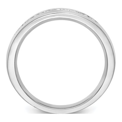 Men's 14K White Gold 1/2 ct tw Lab-Grown Diamond Channel Ring – view 3