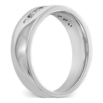 Men's 14K White Gold 1/2 ct tw Lab-Grown Diamond Channel Ring – view 7