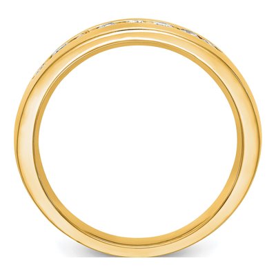 Men's 14K Yellow Gold 1/2 ct tw Lab-Grown Diamond Channel Ring – view 3