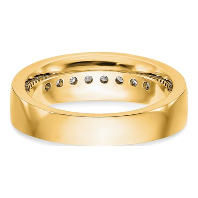 Men's 14K Yellow Gold 1/2 ct tw Lab-Grown Diamond Channel Ring – view 6