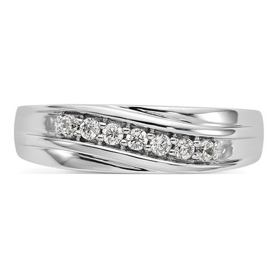 Men's 14K White Gold 1/4 ct tw Lab-Grown Diamond Ring – view 6