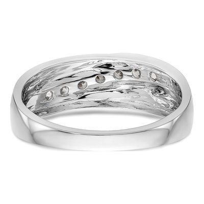 Men's 14K White Gold 1/2 ct tw Lab-Grown Diamond Seven Ring – view 6