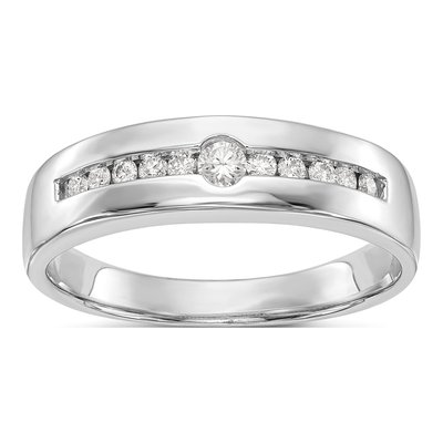 Men's 14K White Gold 0.27 ct tw Lab-Grown Diamond Ring