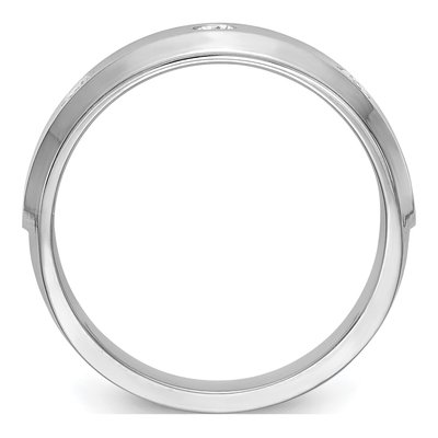Men's 14K White Gold 1/6 ct tw Lab-Grown Diamond Ring – view 3