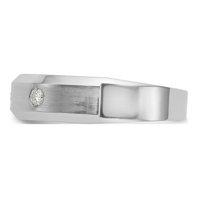 Men's 14K White Gold 1/6 ct tw Lab-Grown Diamond Ring – view 5