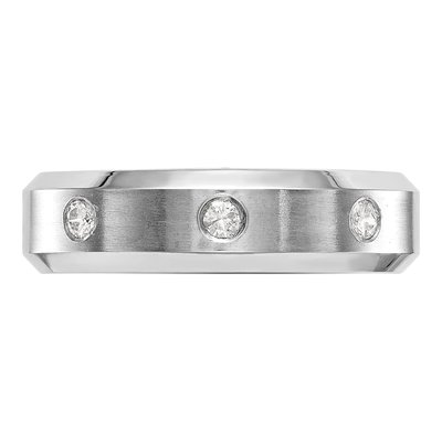 Men's 14K White Gold 1/6 ct tw Lab-Grown Diamond Ring – view 6