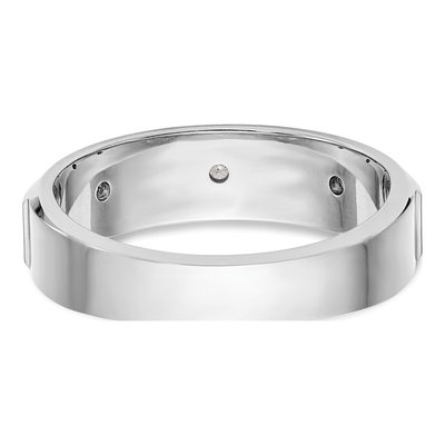 Men's 14K White Gold 1/6 ct tw Lab-Grown Diamond Ring – view 7