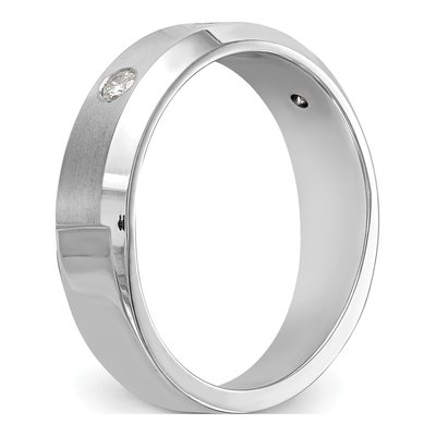 Men's 14K White Gold 1/6 ct tw Lab-Grown Diamond Ring – view 8