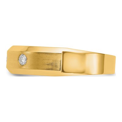 Men's 14K Yellow Gold 1/6 ct tw Lab-Grown Diamond Ring – view 4