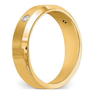 Men's 14K Yellow Gold 1/6 ct tw Lab-Grown Diamond Ring – view 7