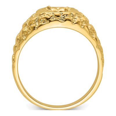 Men's 14K Yellow Gold Holds Center Ring Mounting – view 3