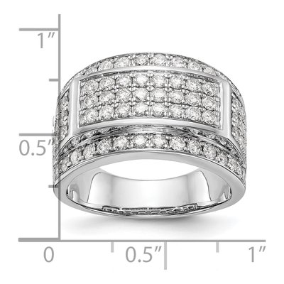 10K White Gold Lab Grown Diamond Vs/Si Gh, Men's Band – view 4