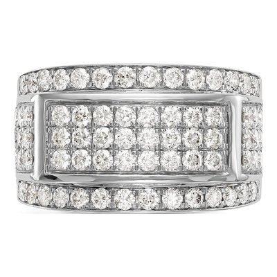 10K White Gold Lab Grown Diamond Vs/Si Gh, Men's Band – view 6
