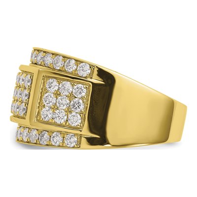 Men's 10K Yellow Gold 2 ct tw Lab-Grown Diamond Ring – view 4