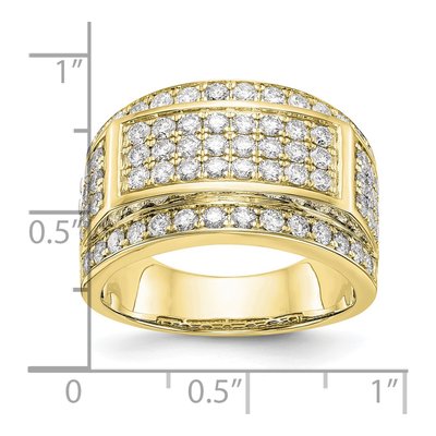 Men's 10K Yellow Gold 2 ct tw Lab-Grown Diamond Ring – view 5