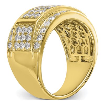 Men's 10K Yellow Gold 2 ct tw Lab-Grown Diamond Ring – view 8