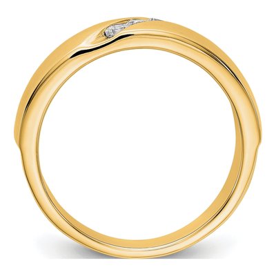 Men's 14K Yellow Gold 1/5 ct tw Lab-Grown Diamond Ring – view 3