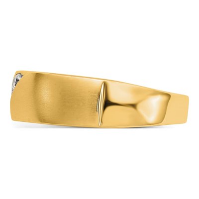 Men's 14K Yellow Gold 1/5 ct tw Lab-Grown Diamond Ring – view 4