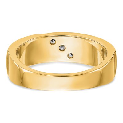 Men's 14K Yellow Gold 1/5 ct tw Lab-Grown Diamond Ring – view 6