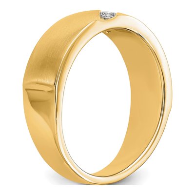 Men's 14K Yellow Gold 1/5 ct tw Lab-Grown Diamond Ring – view 7