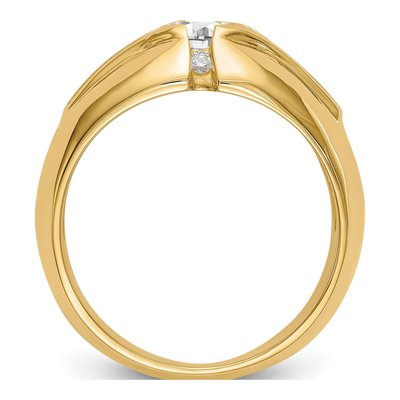 Men's 14K Yellow Gold Diamond Ring Mounting – view 3