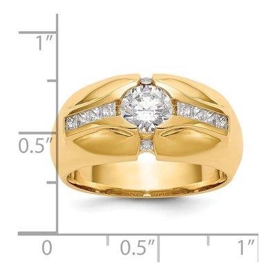 Men's 14K Yellow Gold Diamond Ring Mounting – view 4