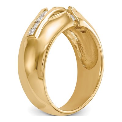 Men's 14K Yellow Gold Diamond Ring Mounting – view 8