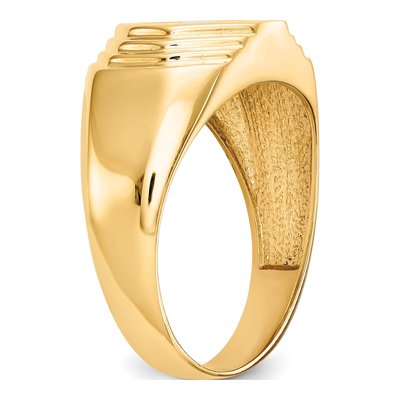 Men's 14K Yellow Gold 1/2 ct tw Diamond Wedding Band – view 7