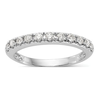 14K White Gold 1/3 ct tw Diamond Wedding Band