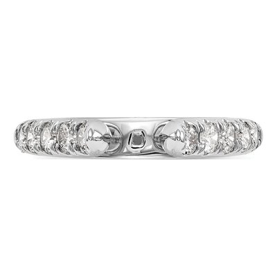 14K White Gold Diamond Peg Engagement Engagement Ring Semi-Mount – view 5