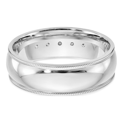 Men's 14K White Gold 1/2 ct tw Lab-Grown Diamond Miligrain Ring – view 6