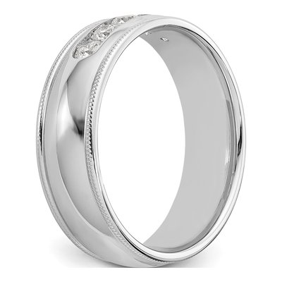 Men's 14K White Gold 1/2 ct tw Lab-Grown Diamond Miligrain Ring – view 7