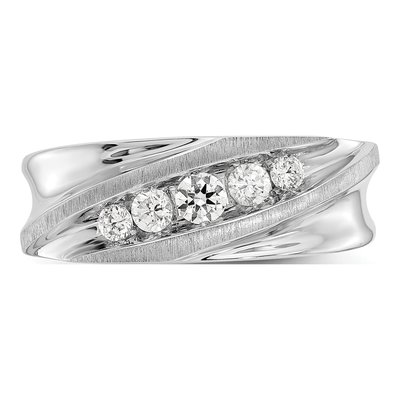 Men's 14K White Gold 1/2 ct tw Lab-Grown Diamond Ring – view 4