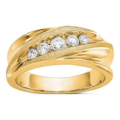 Men's 14K Yellow Gold Ring Mounting